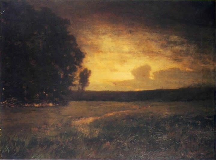 Alexander Helwig Wyant Sunset in the Marshes